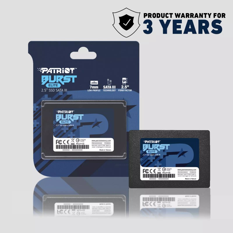 Patriot Burst Elite 120G 240G 480GB 960GB 1.92TB 2.5" SATA3