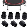 SquEqu 8 Pack Mini Rebounder Leg Floor Protectors 1" Round