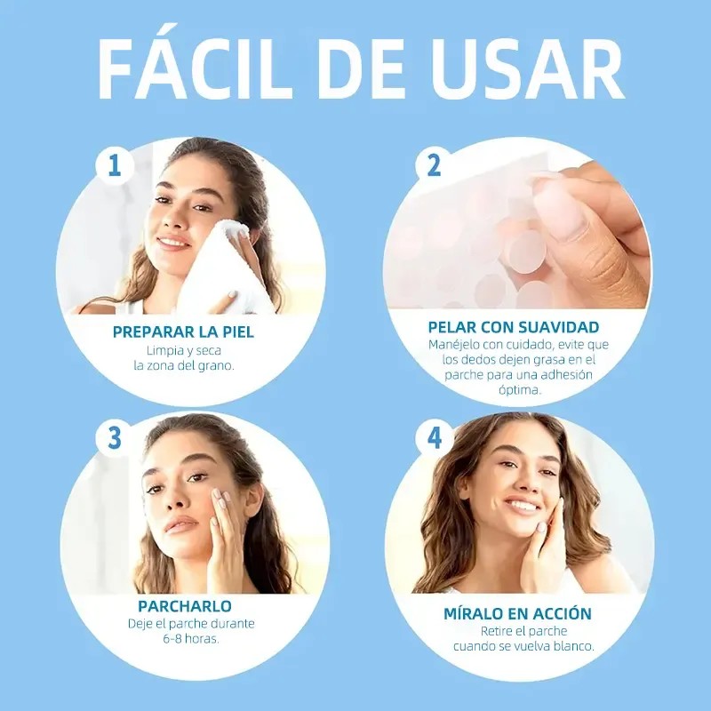 Lusabe Parches Para Acné Invisibles 36pzs Pimple Patch