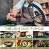 Universal Lid for Pots, Pans and Skillets, Tempered Glass Lid