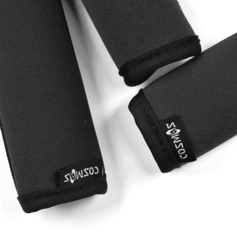 Cosmos 5 Pcs Black Color Comfort Neoprene Handle Wraps/Handle Grip/Luggage