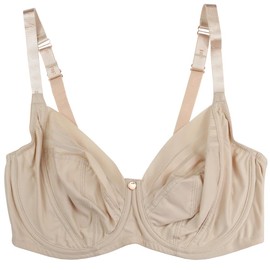 New Ladies Underwired Full Cup Bra Girls Firm Support Nude Beige Skin UK Womens Regular and Plus Size (Nude, 38E)