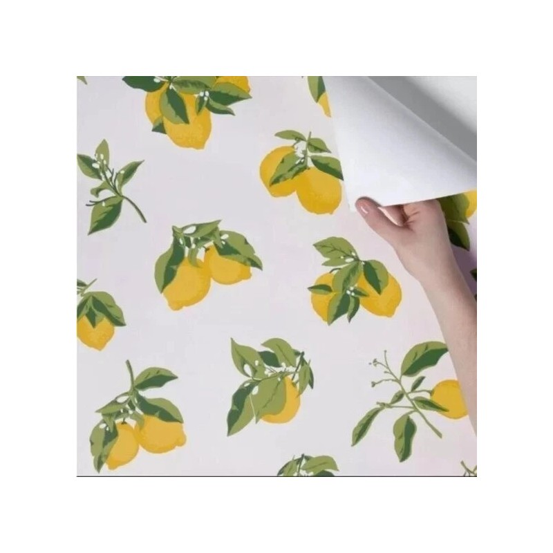 Opalhouse Wallpaper Lemons 2 Rolls Removable Vinyl Peel Stick 27.5