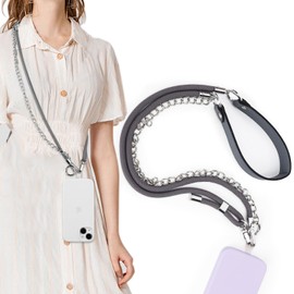 lasuroa Phone Lanyard Crossbody, Adjustable Phone Chain Strap Crossbody Universal Neck Lanyard for Purse Key Doll Outdoor Activity Free Your Hand