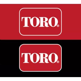 TORO Logo Vinyl Decal/Sticker 2 Pack - Zero Turn & Walk Behind Mowers - 6" x 4"