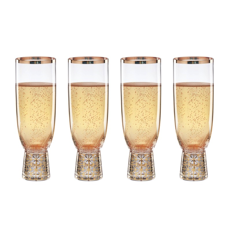 Lenox Tuscany Classics Gold Frost Flutes, Set of 4, 4