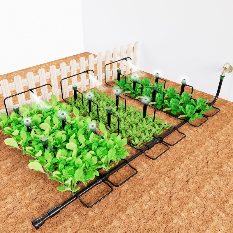 NRWRTY Leak-Proof Drip Irrigation Kit,Quick Connect Irrigation System,2025 New Lock