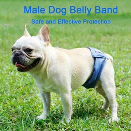 3Pcs Washable Male Dog Belly Band Wrap Waterproof Pet Diaper Toilet Training Dog Physiological Pant