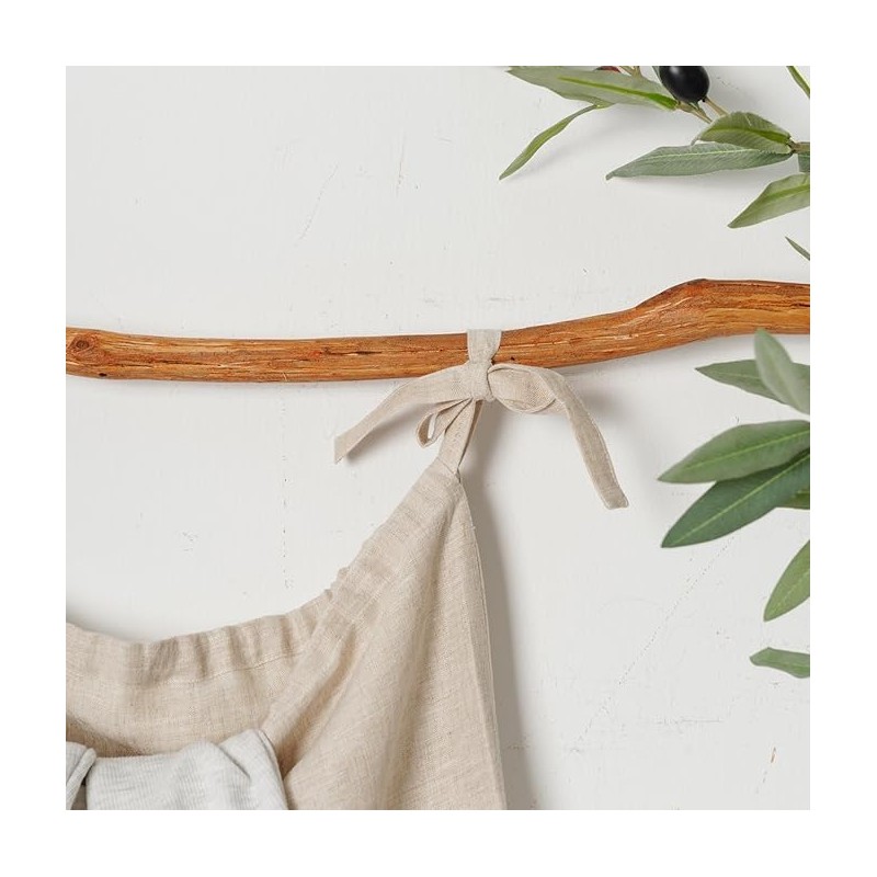 Amazhiyu Laundry Bag Travel 100% Linen Laundry Bag Large with