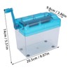 Small Paper Shredder, Hand Shredder Portable Premium Material Fully Transparent
