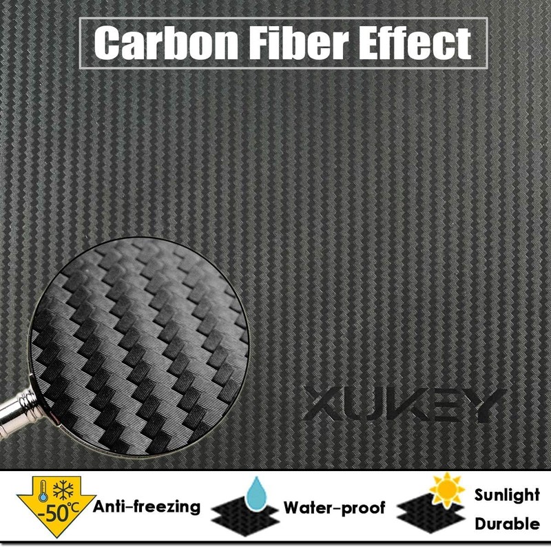 XUKEY 4pcs/Set Universal Carbon Fiber Effect Mudflaps for Car Pickup