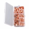EZBUYGO 250pcs Copper Tubing Connector Kit - 7 Size Mixed