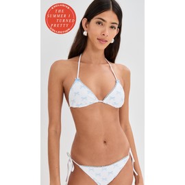 Solid & Striped Women's x The Summer I Turned Pretty The Iris Top, Embroidered Bows, XL