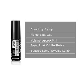 IMGDD Metallic Gel Liner Nail Polish for Nail Art, Mirror Silver Gold Rose Gold Chrome Painting Nail Polish, for Salon Home DIY French Manicure (01, 5ml)