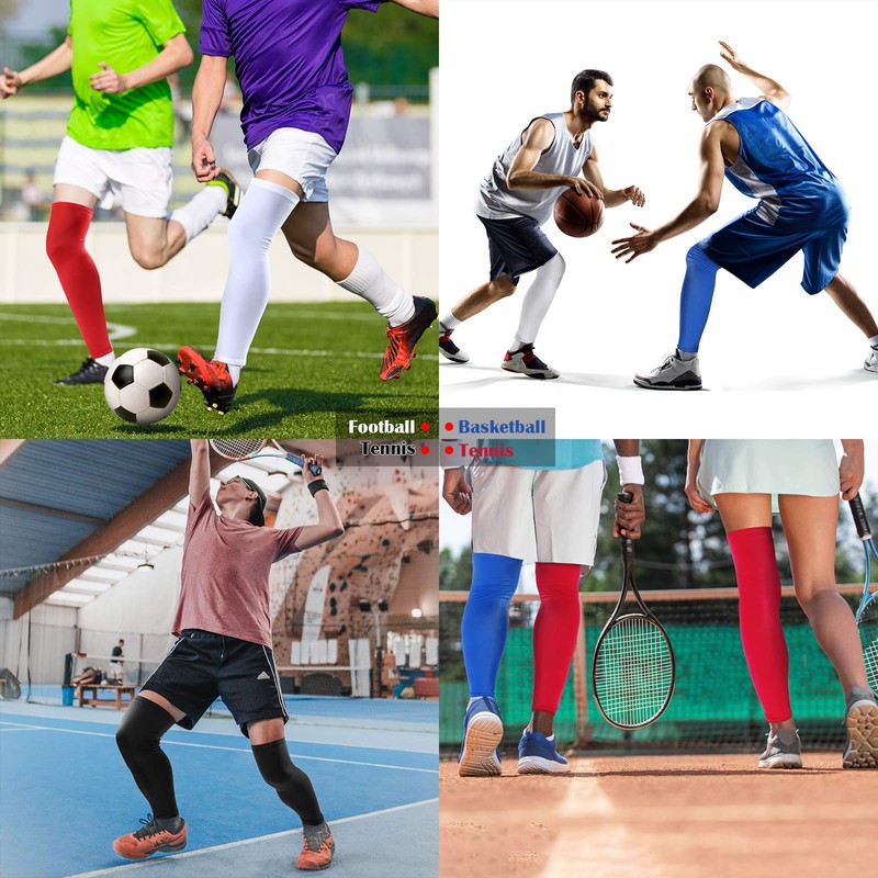 Skylety 4 Pieces Leg Sleeves Cooling Long Sleeves UV Protection