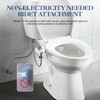 ANNWA Non-Electric Bidet Attachment for Toilet Seat, Daul Clean Nozzles