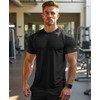 Performance T Shirts for Men Dry Fit(Black,XXL)