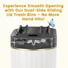 ELPHECO Bathroom Trash Can with Lid Butterfly, Motion Sensor Trash