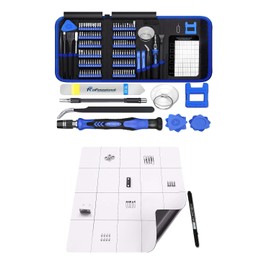 SHOWPIN Electronics Precision Screwdriver Set: Computer Tool Kit with 120 Megnatic Bits and Magnetic Pad with Dry Erase Pen