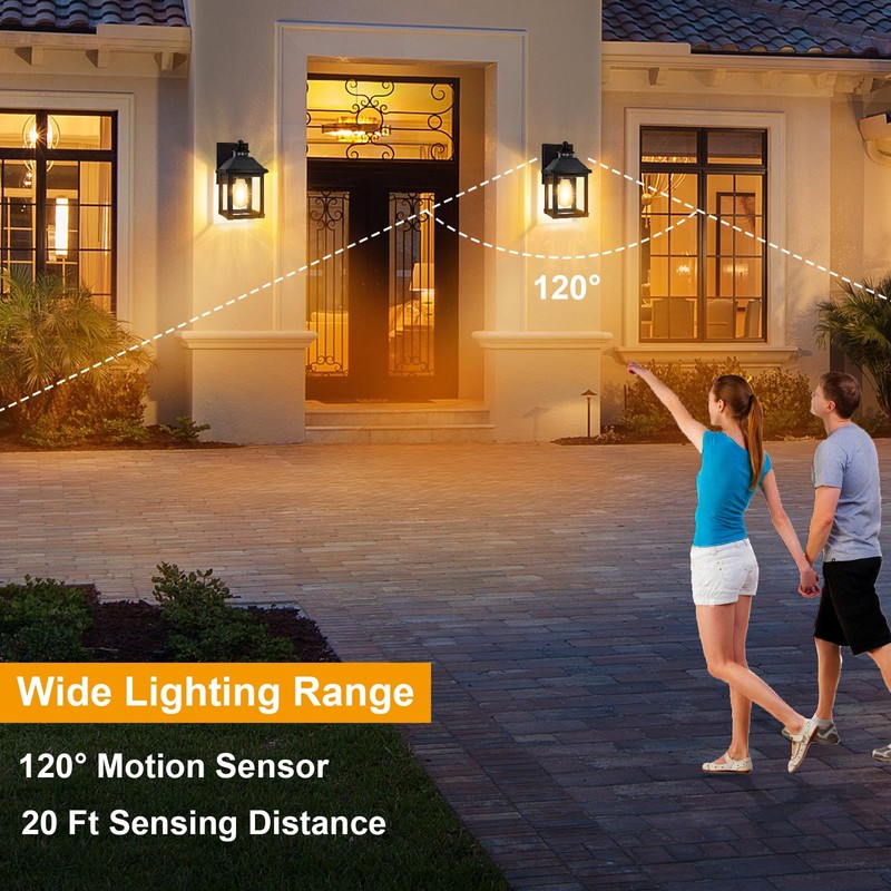 Solar Sconce Lights Outdoor Wall Mount Solar Porch Light Exterior