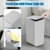 TIPGO Bathroom Trash Can with Lid, 10 Liter/ 2.6 Gallon