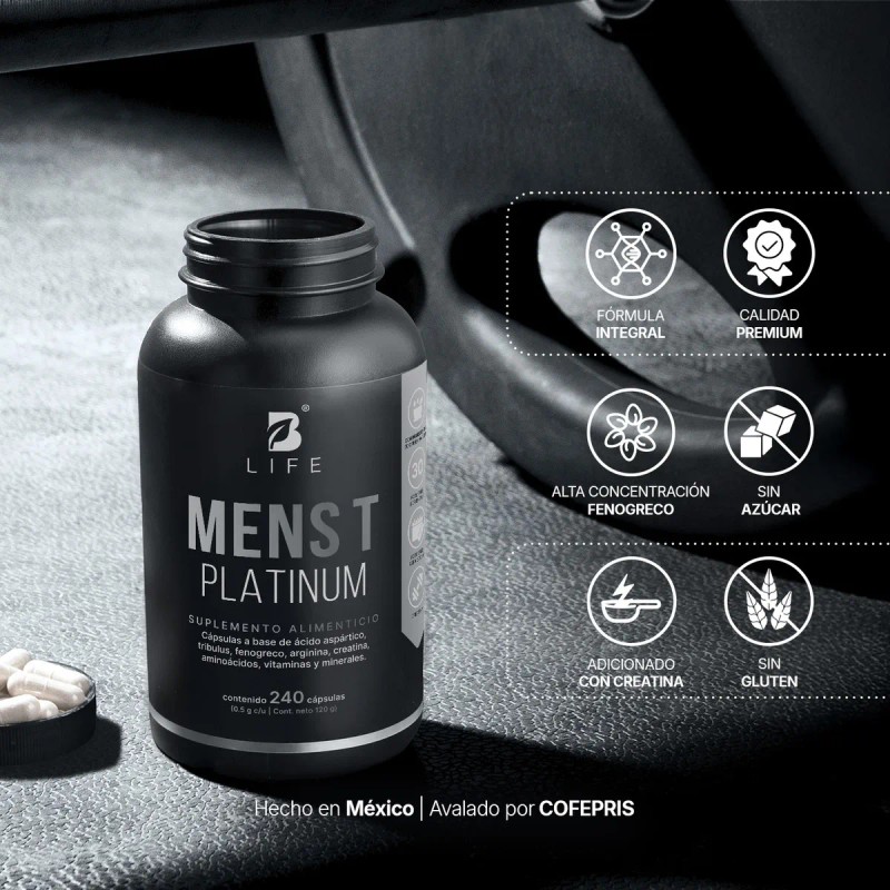 Precursor D Testosterona Mens Testo Platinum 240 Caps B Life