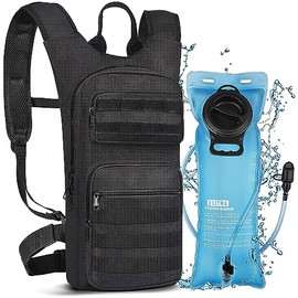 Hydration Backpack with 3L TPU Bladder, Tactical Molle Bicycle Backpack for Men and Women, Hydration Backpack