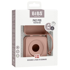 BIBS Dummy Box with Elastic Band Steriliser Box for Dummies. 100% BPA Free Material. Made in Denmark. Woodchuck
