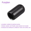 sourcing map 80 Pack 7mm ID Black Screw Thread Protectors