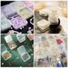 Dball 50 Pieces Small Clear Plastic Square Boxes with Lids