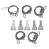 5Pcs Adjustable Picture Hanging Wire Kit Stainless Steel Heavy Duty