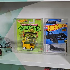 MALKO Hot Wheels Protector Display Case for Premium Card Diecast Cars - 10 Pack | Assembly Required