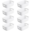Bgfuni Set of 8 Small Plastic Storage Baskets, Office Home