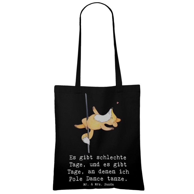 Mr. & Mrs. Panda Fox Poledance Tote Bag, Gift, Fabric