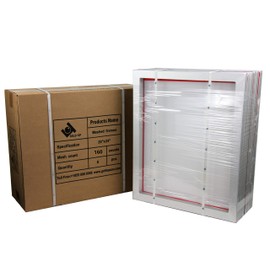 20 x 24 Inch Pre-stretched Aluminum Silk Screen Printing Frames with 160 White Mesh (6 Pack Screens)