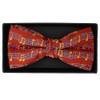 Red Music Note Stave Bow Tie Bow Tie [Simple Wearing