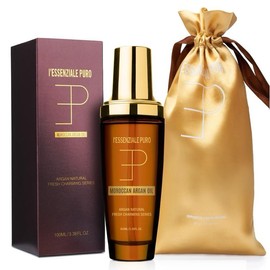 LEPURO Dubai Premium Elixir - Moroccan Argan Oil for Silky Hair & Skin - Lightweight Hydrating Hair Oil & Body Oil - Imported From Dubai - Adds Shine, Smooths Frizz, Moisturizes Skin - Deep Nourishing Hair Treatment Oil For Women & Men - 100ml, 3.38 Fl Oz