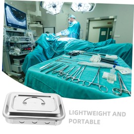 Mikinona Tray with Lid Durable and Elegant Sterilizer Box for High Temperature Design for Makeup Tools and Accessories