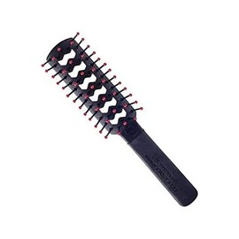 Cricket Style Plus Static Free Fast Flo Vent Hair Brush, Black/Red, #702