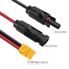 ZkeeShop 10AWG XT90 to Solar Connector Cable Extension Cable Compatible