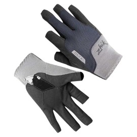 Zhik Half Finger Deck Sailing Gloves - Grey - Easy Stretch