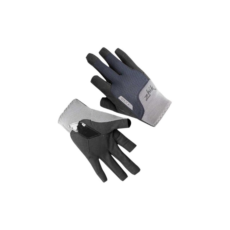 Zhik Half Finger Deck Sailing Gloves - Grey - Easy