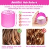 Acejoz Jumbo Hair Curlers Rollers, 12Pcs 60mm Jumbo Hair Roller