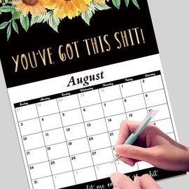 2025 Calendar for Tired-Ass Women, 2025 Wall Calendar, Sweary Words Planner, Funny Monthly Calendar Gag Gift for Women