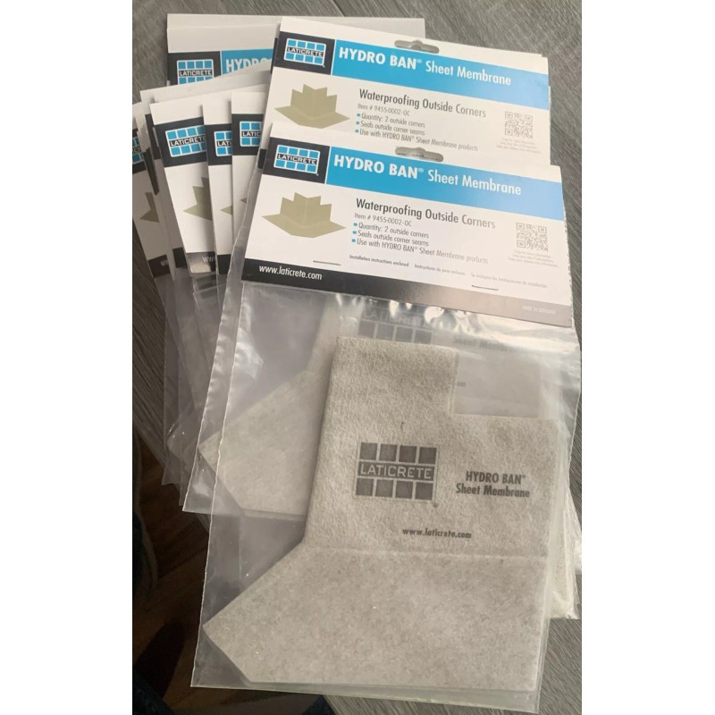 Laticrete Hydro Ban Sheet Membrane Outside Corners (Quantity - 2