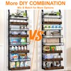 Clothink Over the Door Pantry Organizer,6 Tier Wall Mounted Hanging
