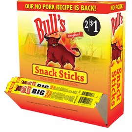 Bull's BIG Snack Sticks - 1 Box of 100
