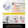 No Tools No Drill Cordless Roman Shades for Indoor Windows