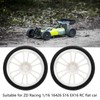 2PCS RC Racing Tire Plastic Wheel Hub and Rubber Tire