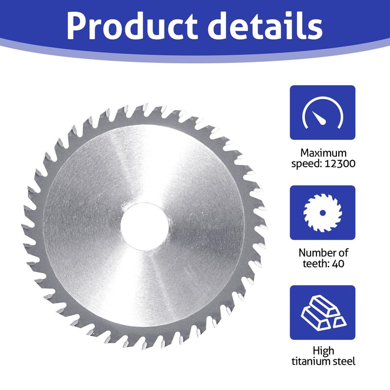 4.5" Angle Grinder Circular Saw Blade 40 Teeth